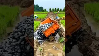 Thumbnail: Heavy Load 🔥Mud rice field | Ultra Realistic Miniature Diorama #dumptruck #hinodumptruck