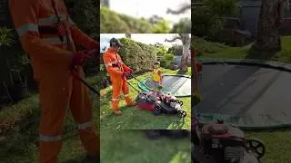 Thumbnail: Kid starts the Chainsaw, Lawn mowers for toddlers Blippi great Job #lawnmower #blippi