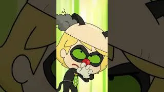 Thumbnail: Cat noir saves the day! 🐾 #miraculouschibi #miraculous #chibi #ladybug #catnoir #ladynoir #mlb