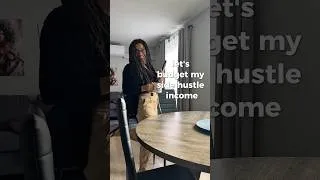 Thumbnail: Let's budget my side hustle income! #singleincome #shorts #budgeting #money #paydayroutine