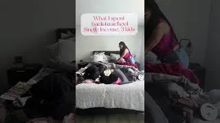 Thumbnail: What I spent: Back to school edition #singleincome #shorts #budgeting