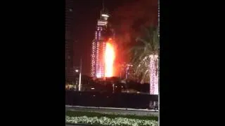 Thumbnail: Fire In Dubai Near Burj Khalifa - New Year 2016