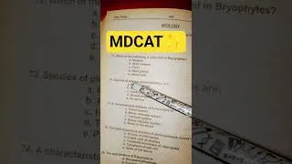Thumbnail: Mdcat past paper #mdcat2026 #exam