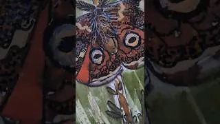Thumbnail: Emperor Moth #inkillustration #watercolourillustration #ink #fountainpen #watercolour #artshort