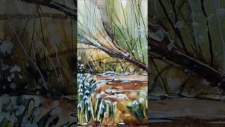 Thumbnail: Snowdrops again?!?! #watercolourillustration #inkillustration #fountainpen #ink #watercolour
