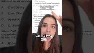 Thumbnail: Acids & Bases MCQ Grade 12 Chemistry #chemistry #acid #base #grade12