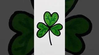 Thumbnail: Happy Saint Patrick’s Day ☘️ Shamrock Drawing #art #drawing #misterbrush #stpatricksday #ireland