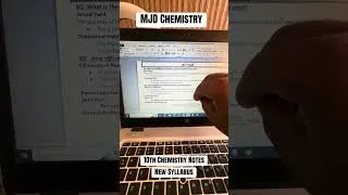 Thumbnail: 10th chemistry Notes in progress #mjd #fyp #Education  #love