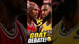 Thumbnail: Michael Jordan vs LeBron: The Funniest GOAT Debate Ever 😂🐐 (Part 1)