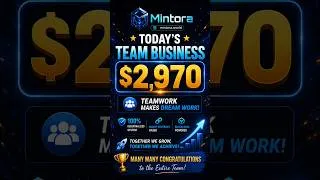 Thumbnail: $2,970 Today! Team Business Milestone | Mintora Shorts