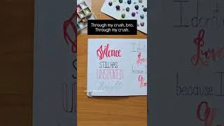 Thumbnail: Atleast it helped...?💀 #calligraphy #brushpenlettering #beginner