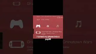Thumbnail: I turned my phone into a psp!!! #playstation #gaming #shorts #psp