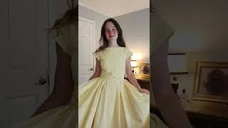 Thumbnail: modest and classy butter yellow dress (link in comments)