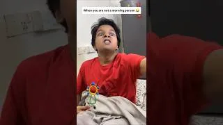 Thumbnail: Kids VS Morning - When You Are Not A Morning Person 💀😂 #Shorts