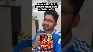 Thumbnail: Lewis Hamilton gets his 1st Ferrari Podium #formula1 #lewishamilton #ferrari