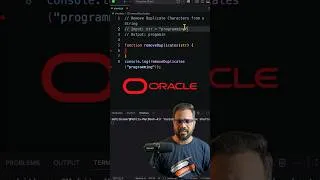 Thumbnail: Remove Duplicate Characters from a String  - JavaScript Interview Question #dsa #interview #coding