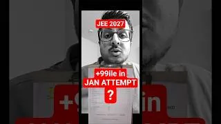 Thumbnail: 😱99%ile in Jan Attempt Only #eduniti #99percentile #viral #jee2027