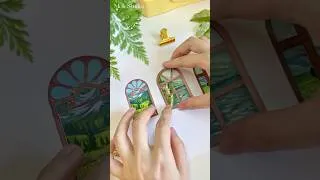 Thumbnail: Art Journey through windows 🖼️ #gouachepainting #miniaturepainting #landscapepainting #paintwithme