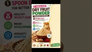 Thumbnail: Dry Fruit Powder for Babies | Healthy Weight Gain Without Obesity