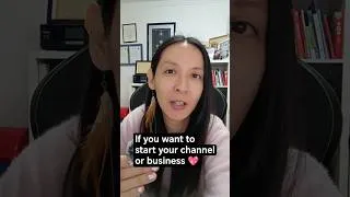Thumbnail: If you want to start your channel or business 💖