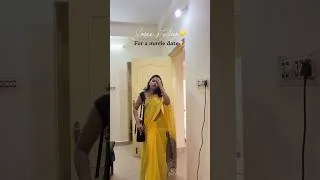 Thumbnail: GRWM in Saree for Movie date 🍿 #grwm #saree
