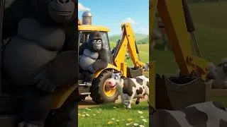 Thumbnail: Gorilla core: construction edition 🏗️ #gorilla #funny #animation