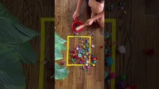 Thumbnail: Pom Pom Sweeping Montessori Practical Life Activity FREE PLA GUIDE