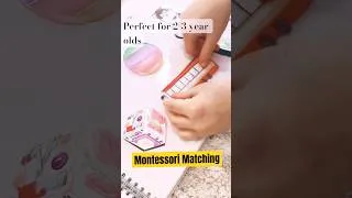 Thumbnail: Toddler independent play activity- Montessori matching #toddleractivities #montessori #homeschooling