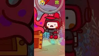 Thumbnail: 🍀How Unlucky Are The Buds?😭 @AirAsiaBuds Moonbug Kids – Food & Family Cartoons for Toddlers #shorts