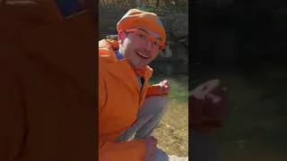 Thumbnail: Blippi Catches a Big Rainbow Trout! 🐟 #blippi  #cartoons #kidshow #shorts