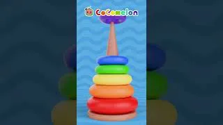 Thumbnail: Rainbow Ring Stacking On the Cone! #shorts #colors