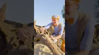 Thumbnail: Can You ROAR Like a Dinosaur? 🦕 Blippi's Dino Song! #Shorts