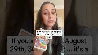 Thumbnail: If you see this on August 30th ... it's a sign