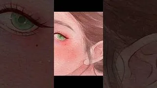 Thumbnail: Girl with red cheeks #art #ipad #drawing #procreate #illustration