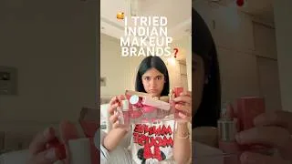 Thumbnail: *UNSPONSORED* TRYING INDIAN MAKEUP BRANDS…IT WAS WORTH IT. 😳💌🥰❤️ #makeup #indianmakeup