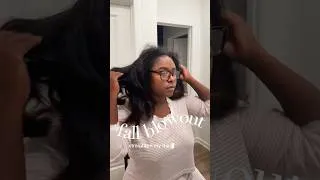 Thumbnail: straighten my hair with me just in time for the fall 🍂 #hairtutorial #fall #blowouthair #silkpress