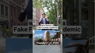 Thumbnail: why there's a Fake Founder Epidemic