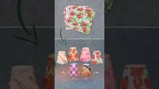 Thumbnail: Wine glass Lampshades out of napkins #shorts #shorts #christmasdecor