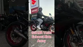 Thumbnail: “Suzuki GSX-8R Yoshimura Exhaust 🔥 Ride Away Sound!”