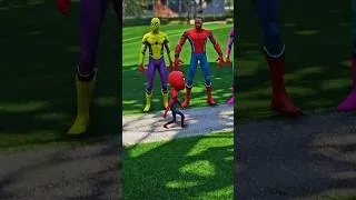 Thumbnail: 😱 BABY SPIDER-MAN Ke Ghar Aaye 3 PAPA! Asli Papa Kaun Hai? 🤯  🔥 #shorts #gta5 #viral #spiderman