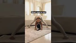 Thumbnail: Comment below on what yoga means to you ? 🧘🏾‍♀️🫰🏾 #yoga #yogaforbeginners #yogapractice