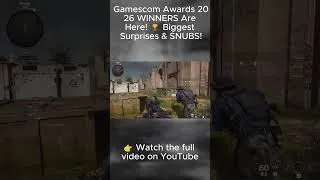 Thumbnail: Part 1 | Gamescom Awards 2026 WINNERS Are Here! 🏆 Biggest Surprises & SNUBS!