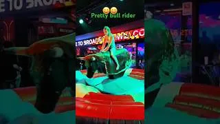 Thumbnail: Pretty girl mechanical bullriding #benidormbritish
