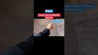 Thumbnail: I went inside❌ the BIG forbidden Canyon