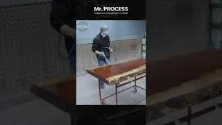 Thumbnail: Process of Coating The Most Expensive Wood Bubinga Table #Shorts