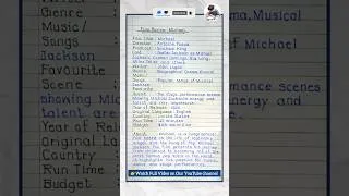 Thumbnail: Michael film review writing class 12 | English Movie Review Writing | #shorts #12th #hscexam