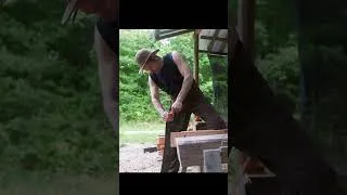 Thumbnail: Blacksmith shop extension using Korean style timber frame joinery. Part 1: Frame and roof