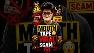 Thumbnail: Health Myth | Ep.9: Mouth Tape Lagake Sona = Viral Scam?😳 #shorts