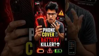 Thumbnail: Tech Facts | Ep.5: Phone Cover = Battery Killer? 📱🔥 #shorts