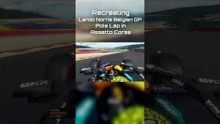 Thumbnail: Lando Norris' 2025 Belgian Grand Prix Pole Lap Recreated | #f1 #belgiangp #assettocorsa